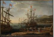 Claude Lorrain The Trojan Women Set Fire to their Fleet France oil painting artist